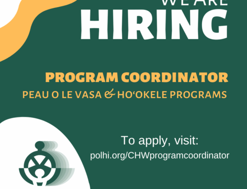 JOB OPENING Program Coordinator